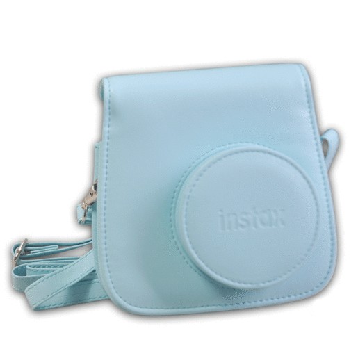FUNDA DE PIEL PARA INSTAX MINI8 COLOR AZUL
