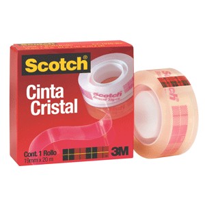 CINTA CRISTAL 18MM X 20M EN CAJILLA