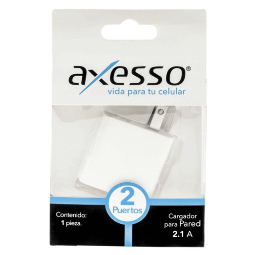 CARGADOR DE PARED AXESSO DOS DISPOSITIVOD