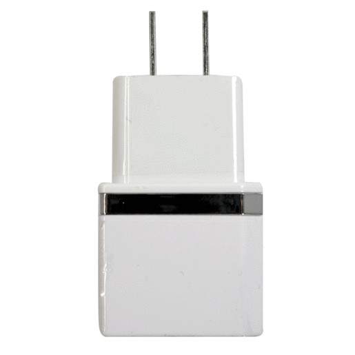 CARGADOR DUAL USB PARED BLANCO