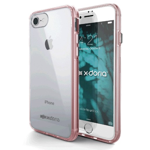 FUNDA PARA IPHONE 7 XDORIA CLEARVUE ROSA