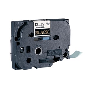 CINTA BROTHER TZ NEGRO/BLANCO 1/2 12MM