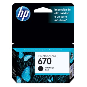 CARTUCHO DE TINTA NEGRA HP 670 (CZ113AL)