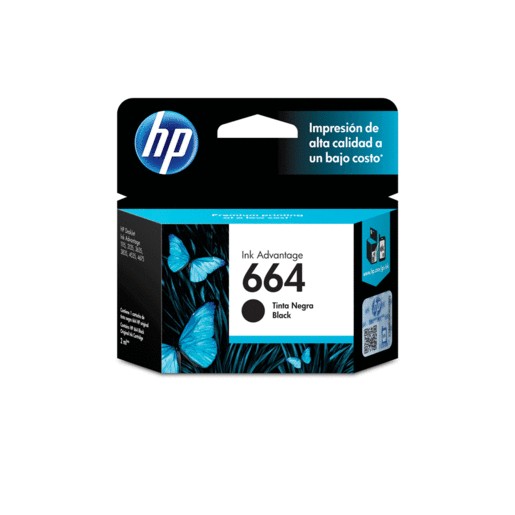 CARTUCHO DE TINTA NEGRA HP 664 (F6V29AL)