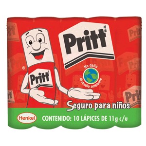 LAPIZ ADHESIVO PRITT 10 GRAMOS PAQUETE C/10