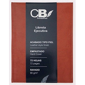 LIBRETA EJECUTIVA 72 HOJAS RAYA CHOCOLATE