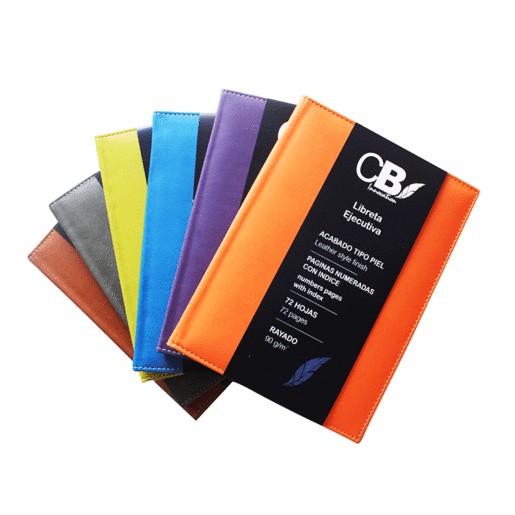 LIBRETA EJECUTIVA VARIOS COLORES 1PZ