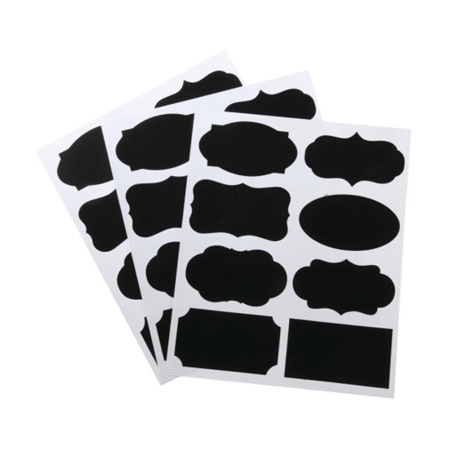 STICKER-ETIQUETA PIZARRON - VINTAGE 24PZ