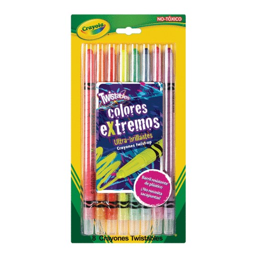 CRAYONES CRAYOLA TWISTABLES XTREME 8 PIEZAS