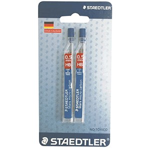 MINAS 0.5 MM HB B/2 TUBOS DE STAEDTLER