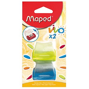 SACAPUNTAS VIVO CON TAPA MAPED PIEZA