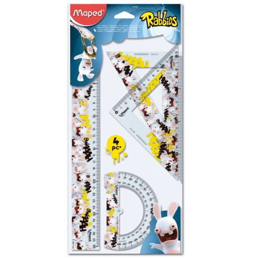JUEGO DE GEOMETRIA RABBIDS B/4