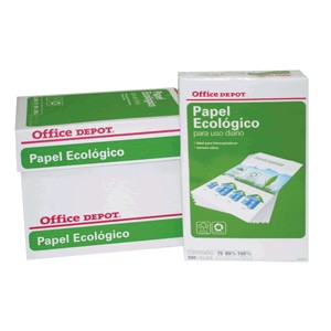 CAJA PAPEL RECICLADO 100 OFFICE DEPOT CARTA