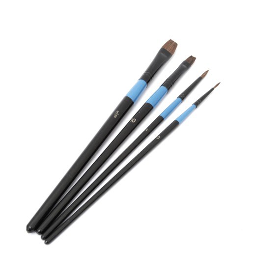 JUEGO DE PINCELES PELO SURTIDO MADERA CON 4 PIEZAS