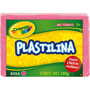 PLASTILINA EN BARRA ROSA 180G CRAYOLA