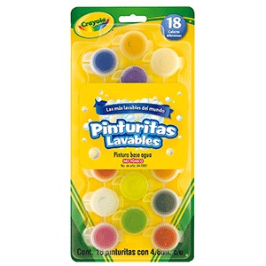 PINTURA TEMPERA CRAYOLA CON 18 PIEZAS