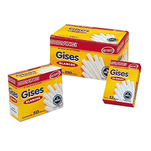 GISES MOLDEADOS BLANCOS VINCI CAJA CON 15O PIEZAS