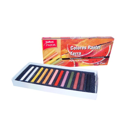 PASTELES DE 12 PIEZAS COLORES TERRA SURTIDOS