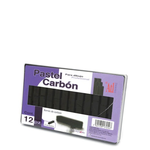 CAJA DE CARTON BARRAS NEGRAS CARBON ATL CON 12 PIE