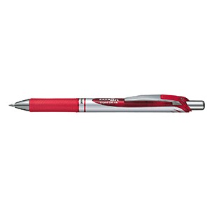 PLUMA PENTEL RETRACTIL ENERGEL PUNTO FINO ROJO