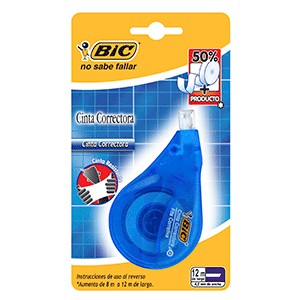 CINTA CORRECTORA BIC BLISTER C/1