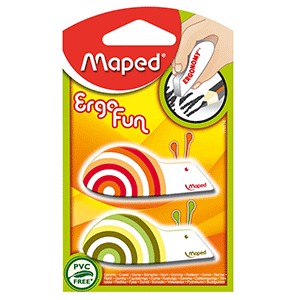 GOMA MAPED ERGO FANCY 2 PIEZAS