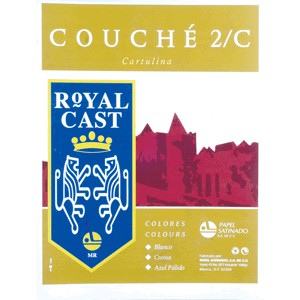 CARTULINA COUCHE IRLANDES BLANCA CON 5 ROYAL CAST