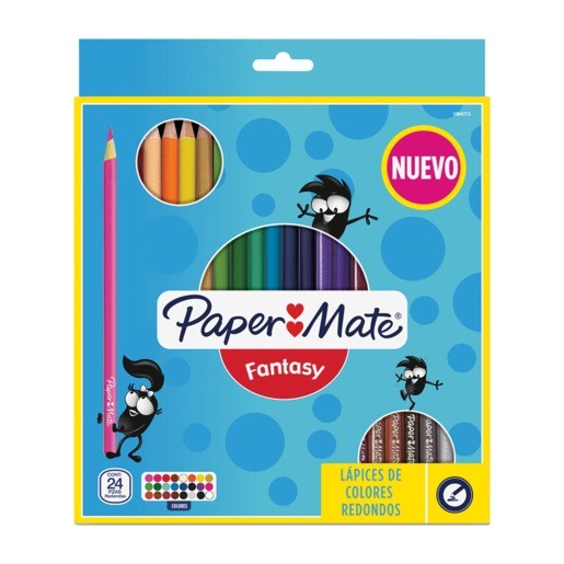 CAJA DE COLORES FANTASY LARGOS CON 24 PIEZAS