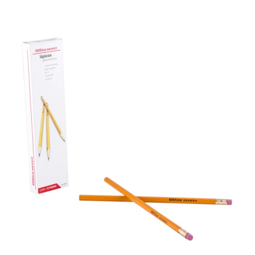 LAPIZ DE GRAFITO HB No2 OFFICE DEPOT CAJA CON 12 PI